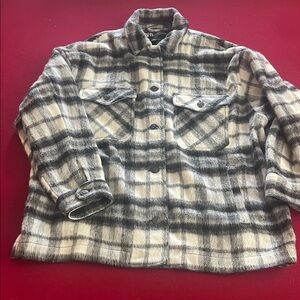 Zara Black and White Checkered Jacket